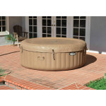 Intex Pure Spa Bubble Massage Πισίνα PVC Φουσκωτή Υδρομασάζ 196x196εκ. (4 ατόμων)